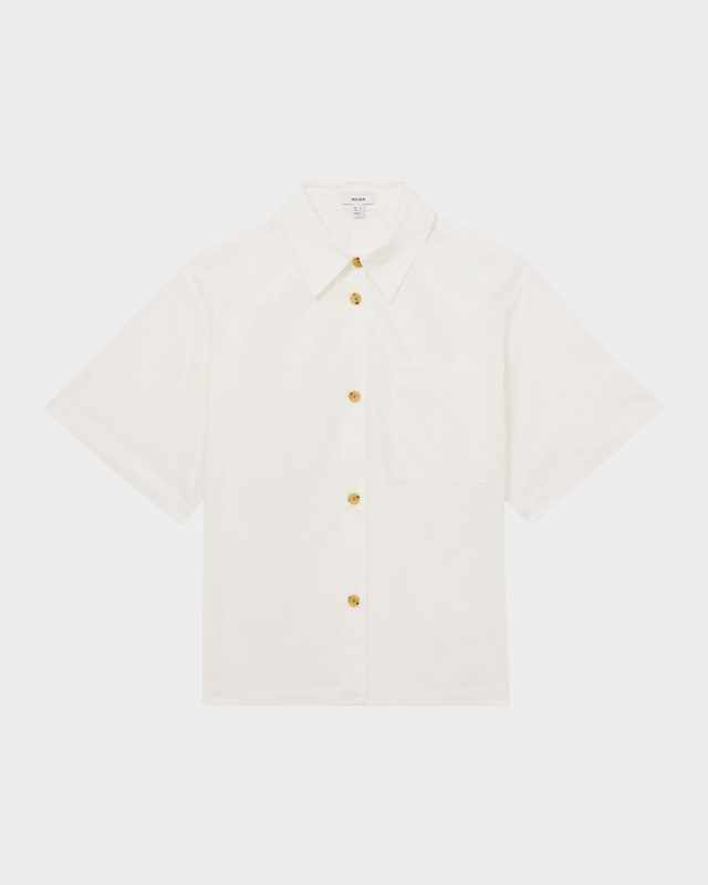 Jordan Boxy Button-Down Cotton Shirt